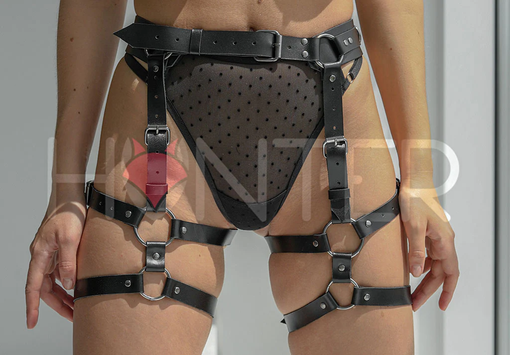 Leather Garter Belt - Image 7