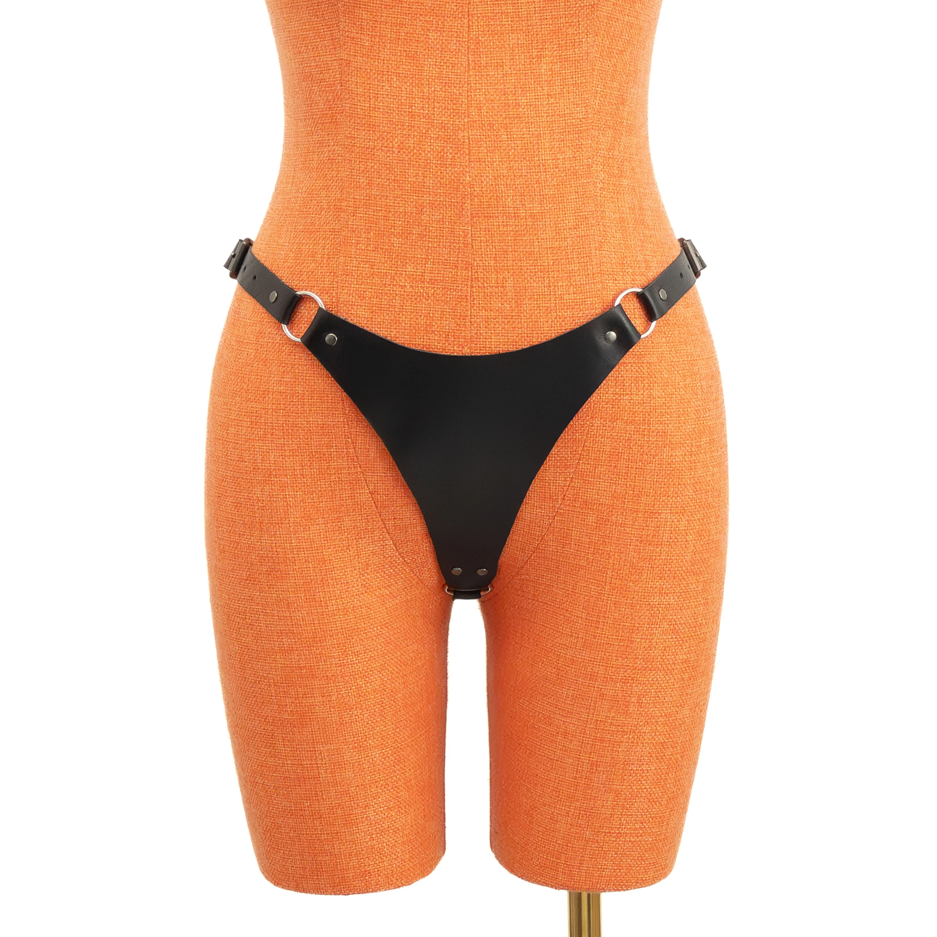 Leather Triangle Thong - Image 4